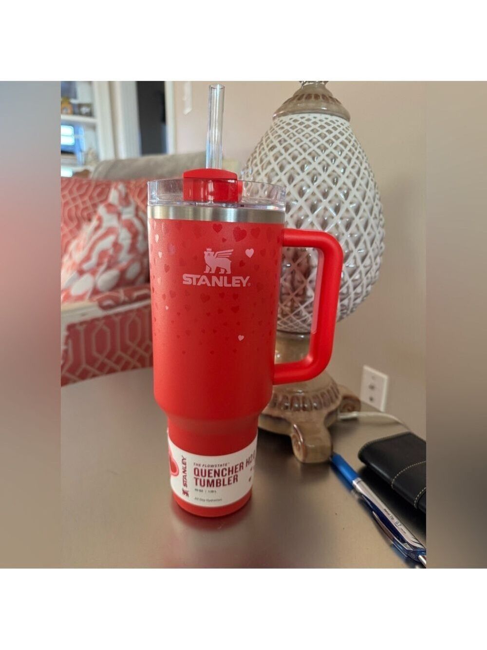 Stanley - Limited Edition Valentine’s Red Tumbler 40oz - Quencher H2.0